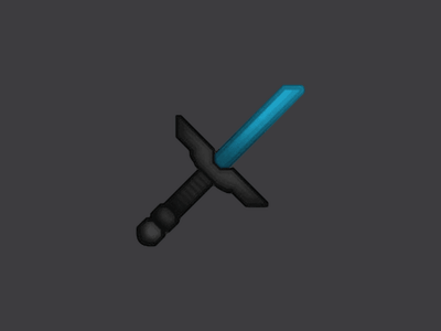 Mr.Ghost v1 resource pack icon — a dark diamond sword on charcoal